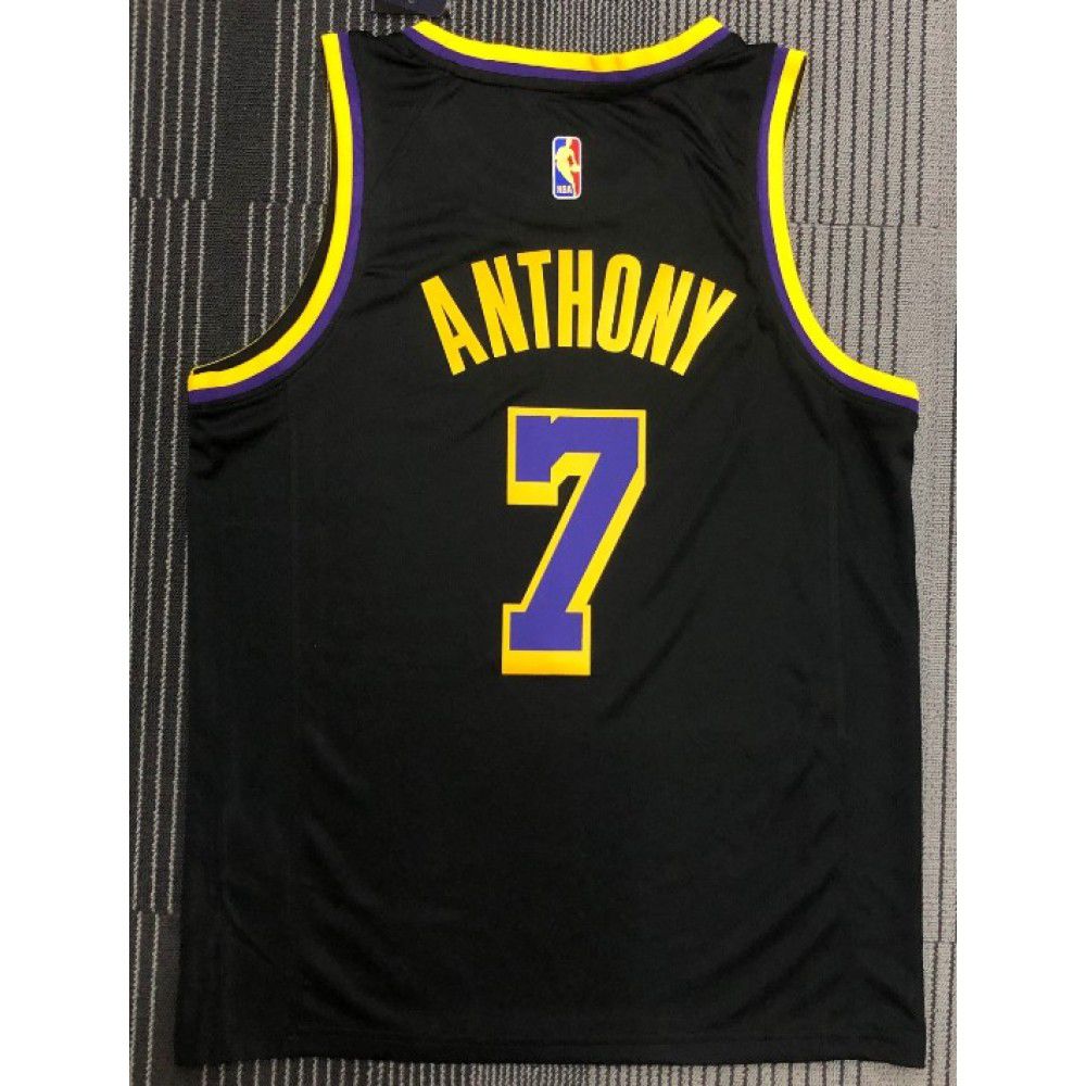 Men's Los Angeles Lakers Carmelo Anthony #7 Black 2020/21 Swingman Jersey – Earned Edition-Pro Kit Vault | Brand New 26/27 Sports Jerseys